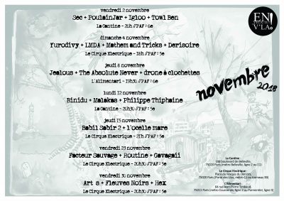 la prog de novembre 2018